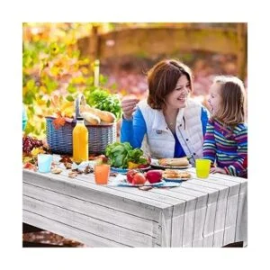 Mantel de madera de plástico de grano de madera blanca 3_6