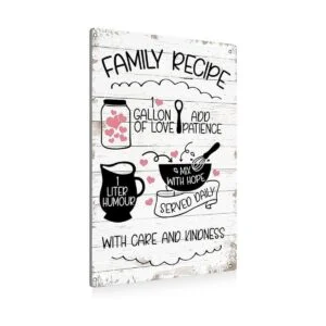 BEASTZHENG Divertido Cocina Familiar Receta Metal Estaño_1