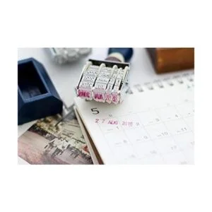 Sello de fecha de rodillo de mango de madera retro sello_6