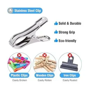 55 abrazaderas de invernadero de acero inoxidable de 2_2