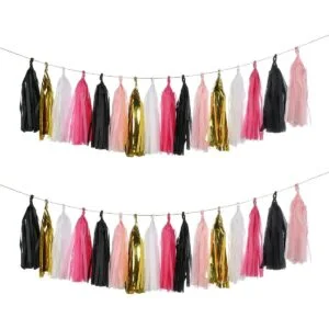 Mefuny 25 borlas de tejido para fiestas de novia color_1