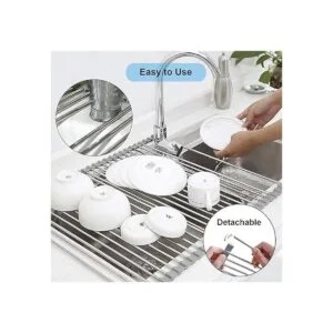 Searik Escurridor de platos enrollable multiusos plegable_4