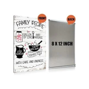 BEASTZHENG Divertido Cocina Familiar Receta Metal Estaño_2