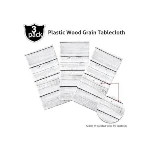 Mantel de madera de plástico de grano de madera blanca 3_5