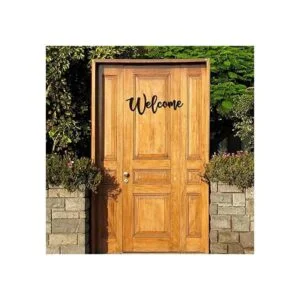 Jetec Letrero de bienvenida con corte de madera_7