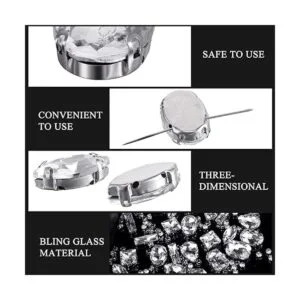 Dilunave 240 piezas de diamantes de imitación grandes para_2