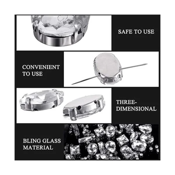 Dilunave 240 piezas de diamantes de imitación grandes para_2