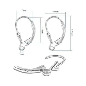 TOAOB 8 ganchos de plata de ley 925 con cierre abierto de_2