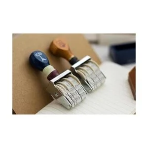 Sello de fecha de rodillo de mango de madera retro sello_3