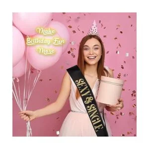 10 piezas de banda de cumpleaños para mujeres suministros_5