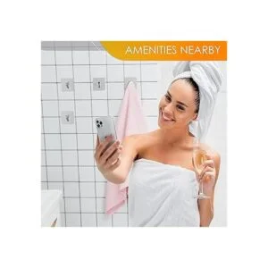 Ganchos adhesivos para toallas de pared para colgar acero_6