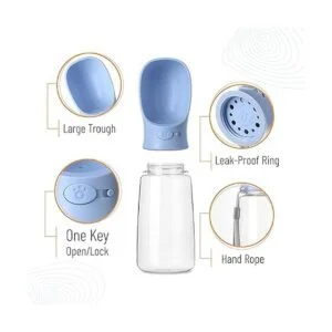 Mr. Pen Botella de agua para perros 19 onzas azul_4