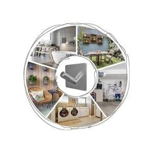 Ganchos adhesivos para toallas de pared para colgar acero_5