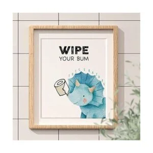 Divertida decoración de baño de dinosaurio cepillo para_3