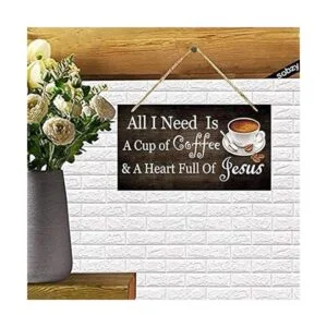 Sobzy All I Need Today is Coffee and Jesús Placa colgante_2