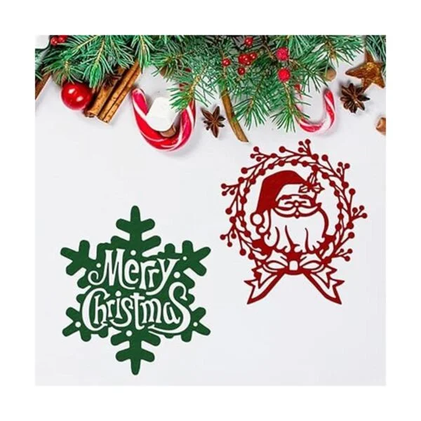 Troqueles de corte de metal de Papá Noel de Navidad para_3