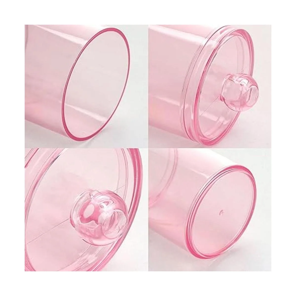 Tbestmax 4 recipientes de baño Qtips tarro de boticario_4