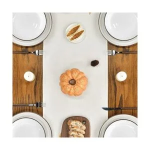 Artoid Mode Camino de mesa de Hello Pumpkin Flowers Leaves_4