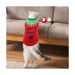 HYLYUN Paquete de 2 camisas de Navidad para perros_6