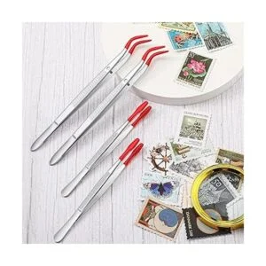 2 pinzas de punta doblada con puntas de goma revestidas de_4