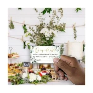 XN31 Letrero de rifa de pañales kit de juego de baby_3