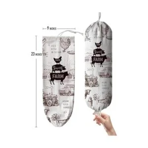 Hglian Soporte y dispensador de bolsas de plástico para_5