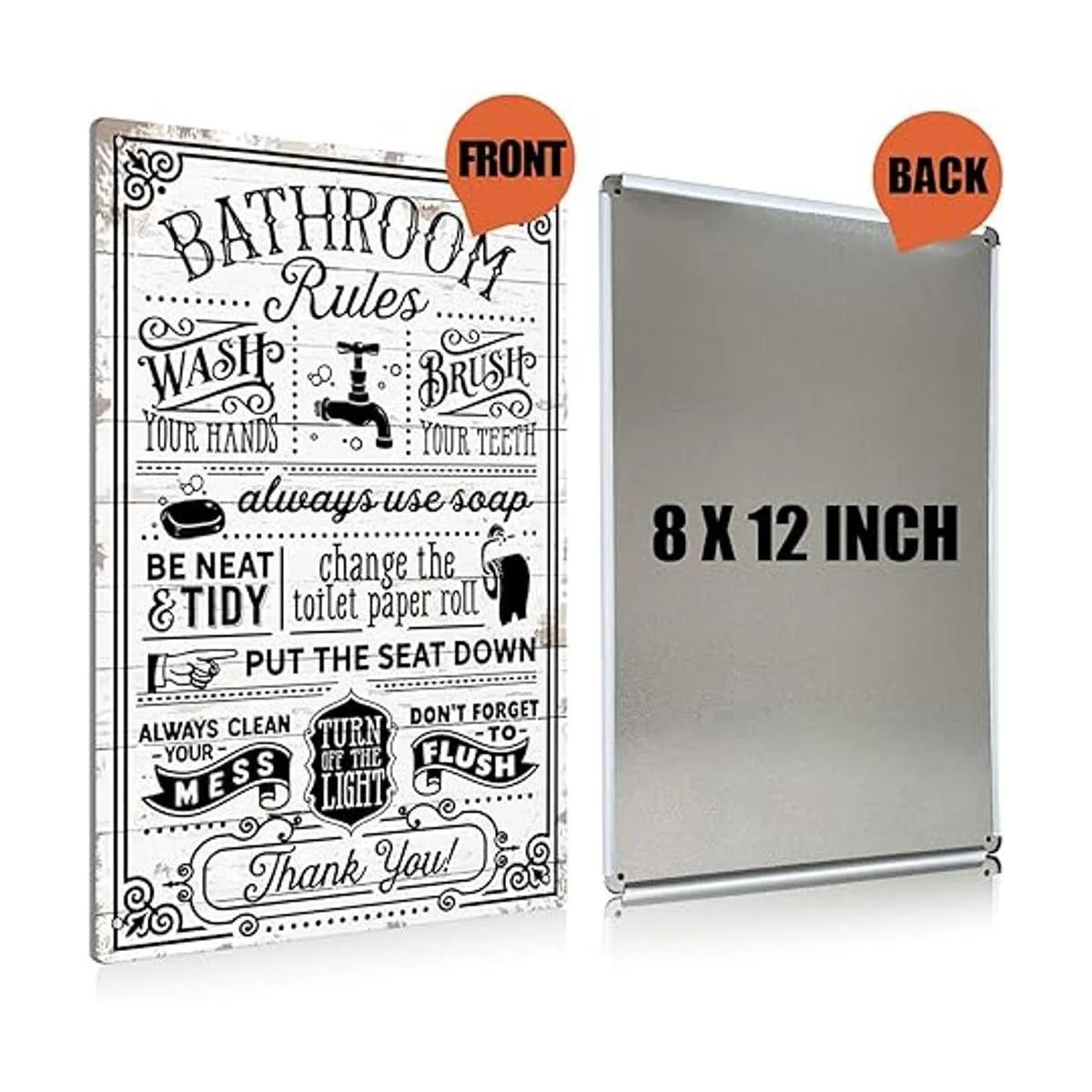 BEASTZHENG Letrero de metal divertido para decoración de_2