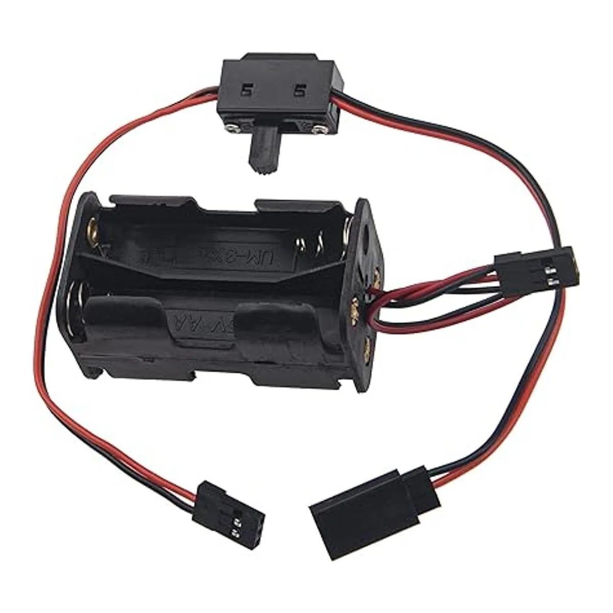 ShareGoo Caja de 4 celdas AA para contenedor de batería e_4