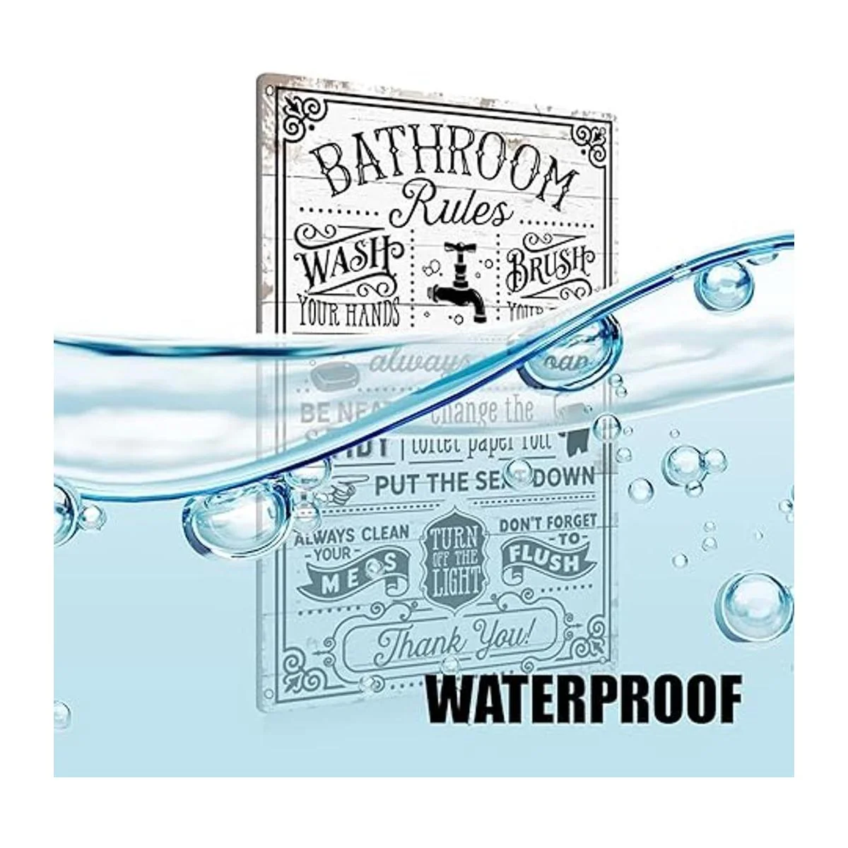 BEASTZHENG Letrero de metal divertido para decoración de_3