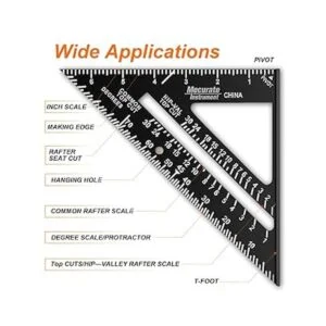 Mecurate Rafter Square Cuadrado de carpintero triangular_4