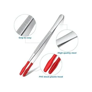 2 pinzas de punta doblada con puntas de goma revestidas de_2