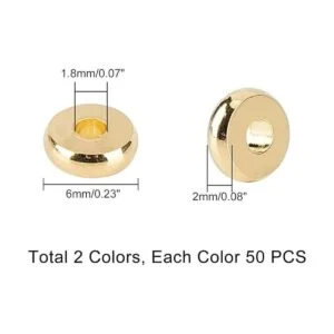 UNICRAFTALE Aproximadamente 100 cuentas espaciadoras_2