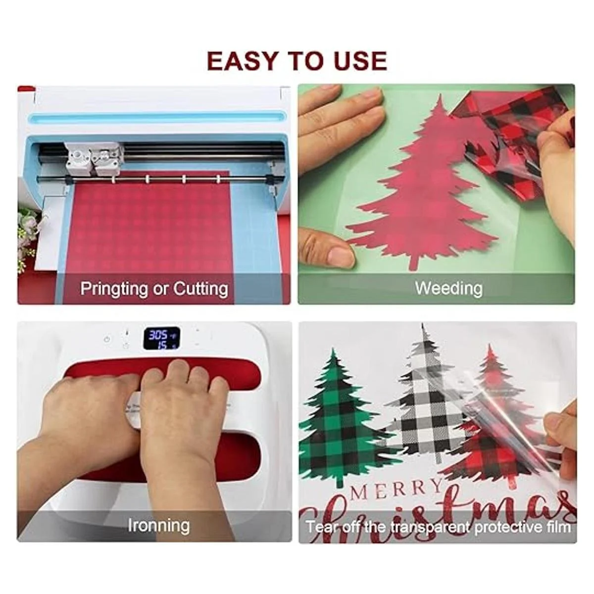 Vinilo de transferencia de calor de Navidad 11 hojas de_6