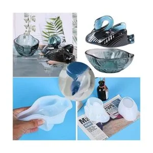 Molde de resina de silicona para almacenamiento de cisne_4