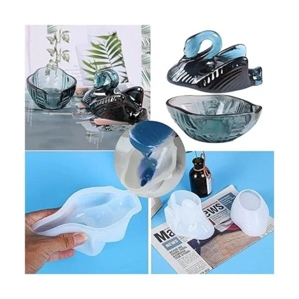 Molde de resina de silicona para almacenamiento de cisne_4