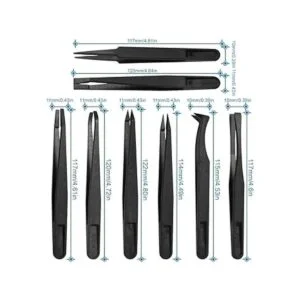 MMOBIEL Juego de 8 pinzas de precisión de plástico_2