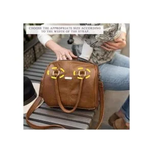 Swpeet 50 anillos rectangulares de metal dorado_7