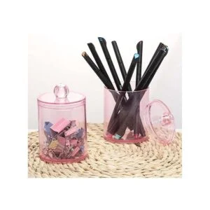 Tbestmax 4 recipientes de baño Qtips tarro de boticario_5