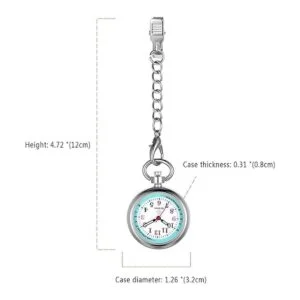 Avaner Reloj de solapa colgante con clip reloj de_6