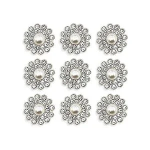 50 piezas de perlas de diamantes de imitación de cristal_1