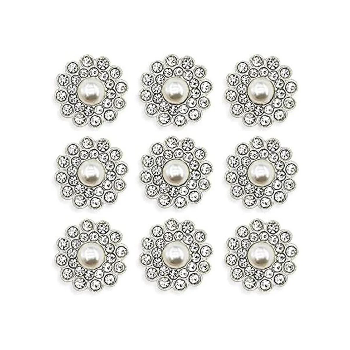 50 piezas de perlas de diamantes de imitación de cristal_1