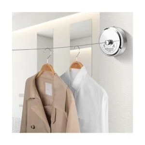 Tendedero retráctil secadora de ropa de acero inoxidable_3