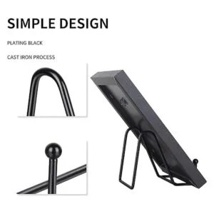 Decolore 5 Pack 3 Inch Metal Display Stands Black Iron_3