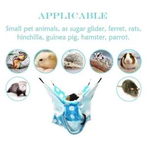 LEFTSTARER Hamaca de triple capa de azúcar jaula pequeña_3