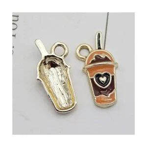 JJGQAZ 30 dijes de bebidas de corazón de colores mixtos_5