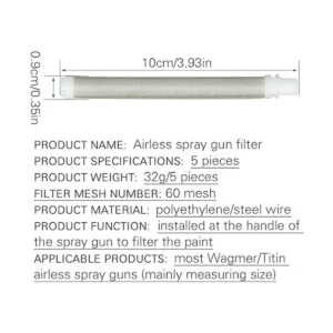 Paquete de 5 filtros de de pulverización sin aire_5