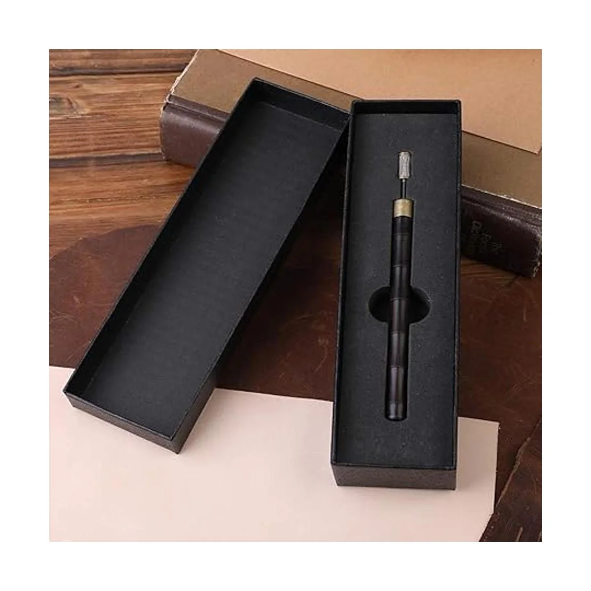 DIUDUS Rotulador de tinte de borde mango de madera acero_3