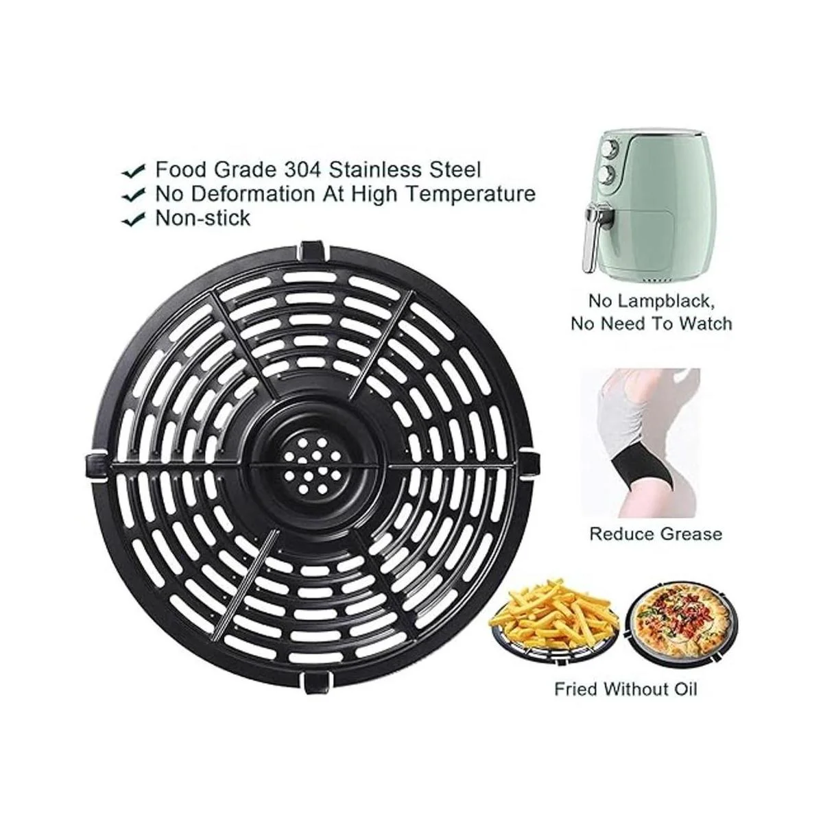 Autonomier Sartén de repuesto para freidora de aire para_4