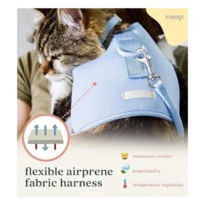 Juego de arnés de gato collar y correa chaleco de arnés_4