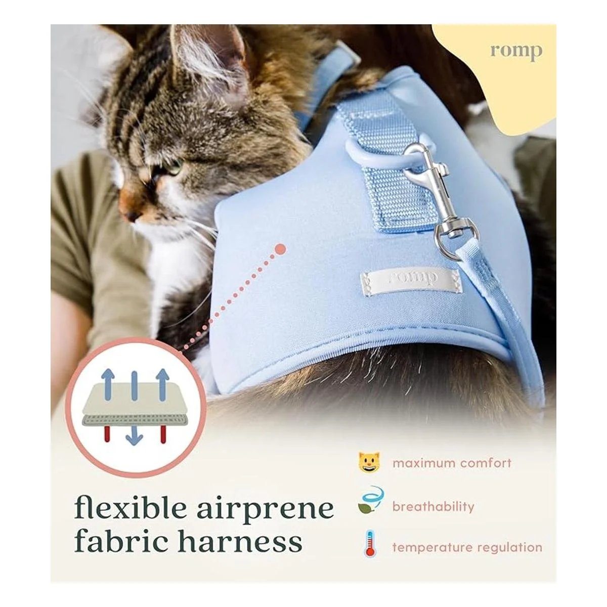 Juego de arnés de gato collar y correa chaleco de arnés_4